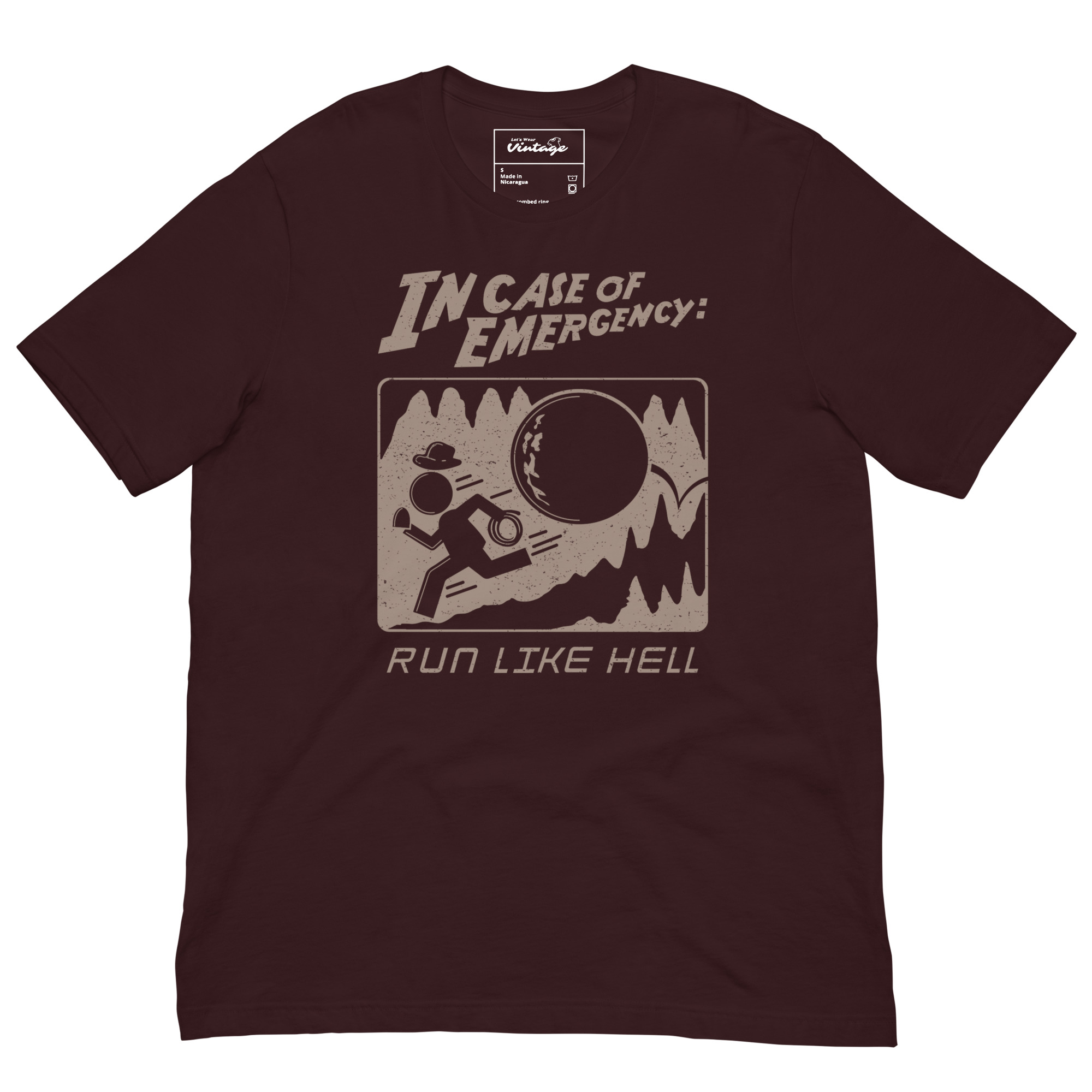 In Case of Emergency Run Like Hell Unisex t-shirt